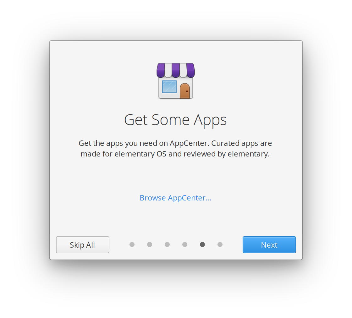 AppCenter screenshot