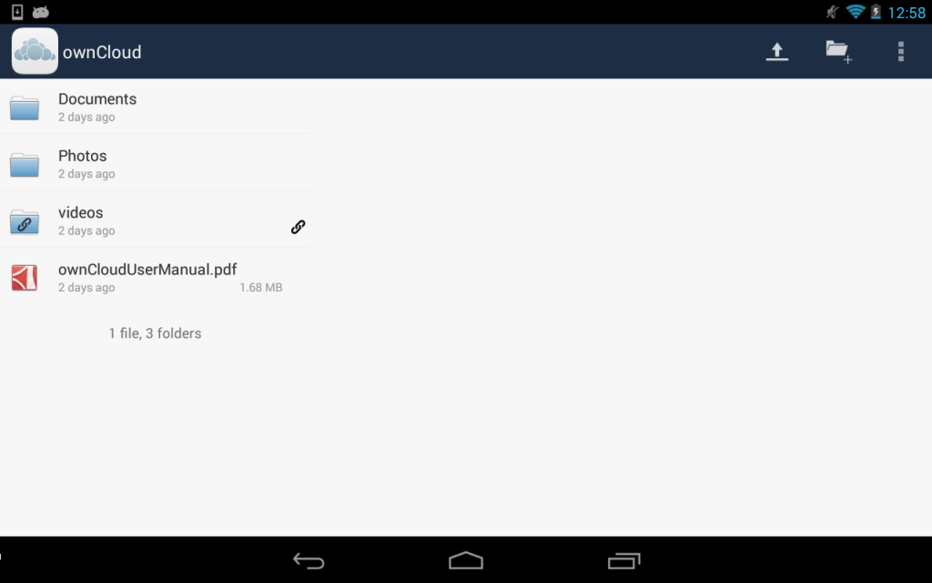 Owncloud sur Android