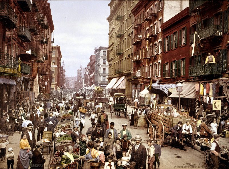 "Millions around the world treasure the American ideal   that whatever your creed or background, America will welcome you." Mulberry Street, New York City circa.1900. PHOTO: Public Domain by the Library of Congress (via Wikimedia Commons)