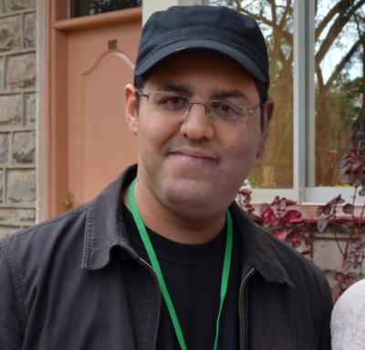 Hisham Almiraat at the Global Voices Summit in Nairobi, 2012.