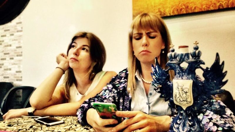Polina Nemirovsky (left) and Maria Baronova. Photo: Facebook