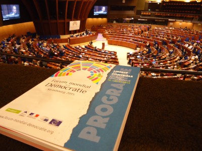 Forum Mondial de la Démocratie à Strasbourg (Photo Marie Bohner)