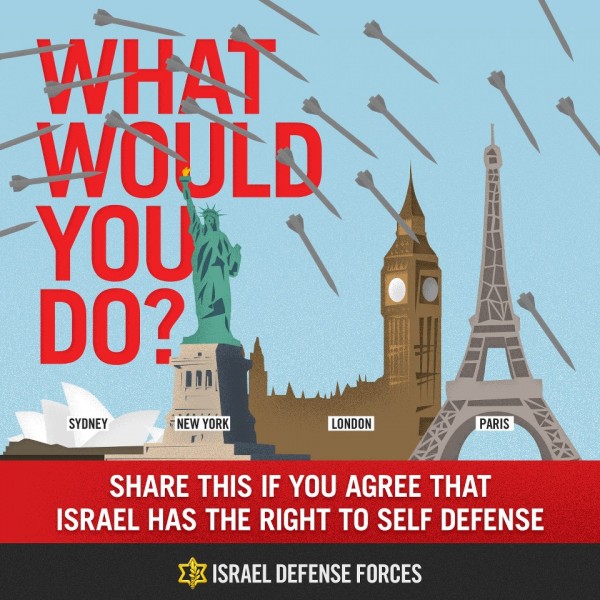 "Infographics: What Would You Do?" by Israel Defense Forces via Flickr (CC BY-SA 2.0)