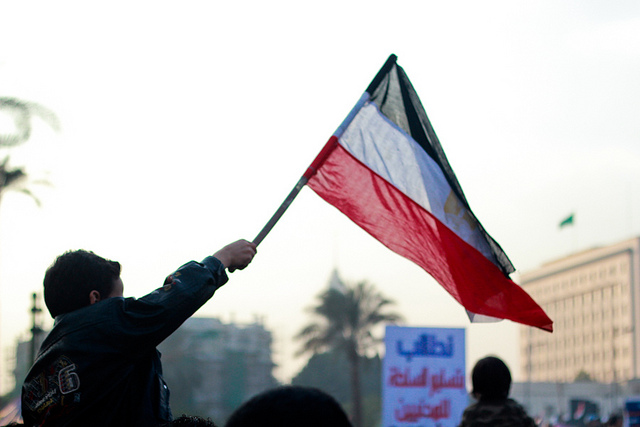 Tomorrow is the fifth anniversary of the start of the Egyptian revolution. Photograph from a protest in Tahrir in 2012. By Mosa'ab El Shamy, flickr, used with permission.