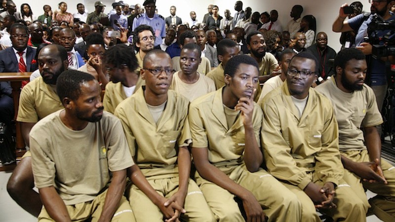 Julgamento dos 17 activistas presos em Angola. Foto: MakaAngola