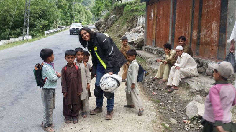  In the city, where children are caught up in the artificial world of gadgets and games. There exists, ambitious souls in the mountains of Kashmir. These little angels walk 2-3 miles daily, just to read a few alphabets. Indeed, those who have less, are spiritually privileged, than those who have more. Credit: 1 Girl 2 Wheels