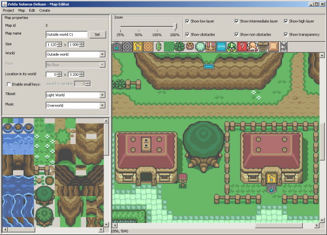 map editor 5 650x468 Solarus   Un moteur de jeu pour faire votre propre clone de Zelda 2D