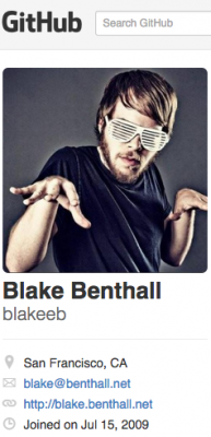 Benthall's profile on Github.