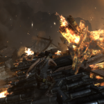 Il y a beaucoup de feu et d'explosions dans ce Tomb Raider...
