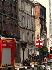 Incendie immeuble 3 rue Jacotot Puteaux