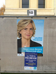 Puteaux, régionales 2015, panneau d'affichage officiel, Pécresse