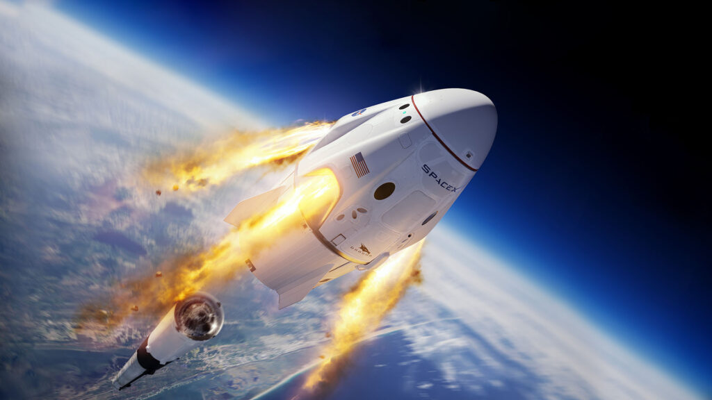 SpaceX header Crew Mission