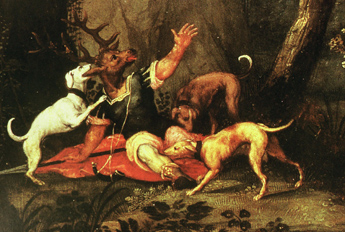 Actéon dévoré par ses chiens